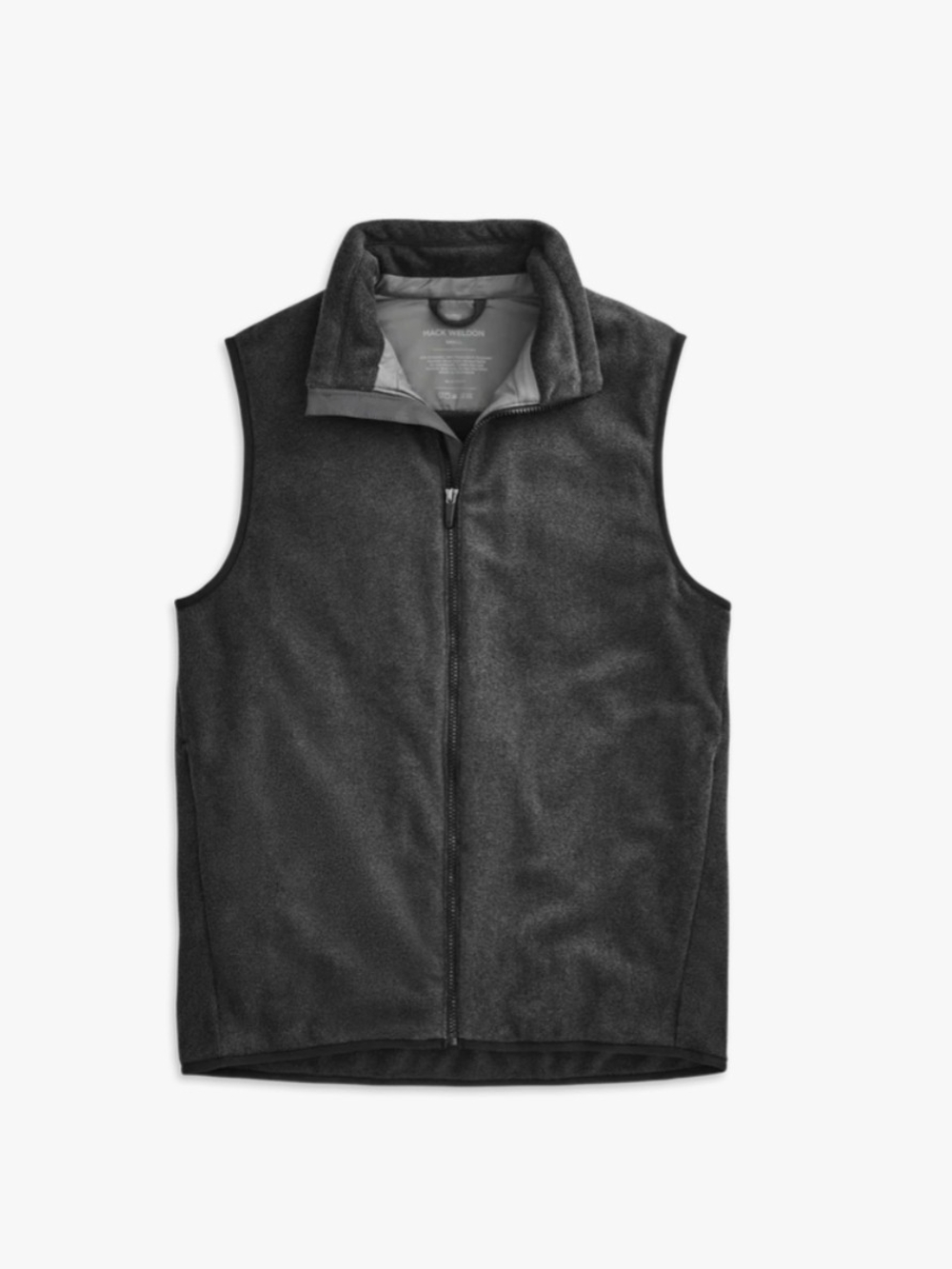Mack Weldon Vest Mens Large Warmknit XL Thermolite Fleece Full Zip Jacket Gray